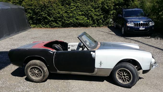 Triumph Spitfire – Arbeit der Carrosserie Helg