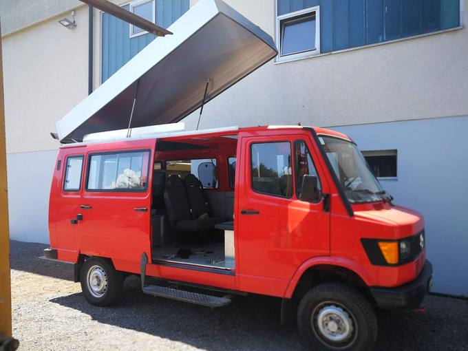 Mercedes Camper – Arbeit der Carrosserie Helg